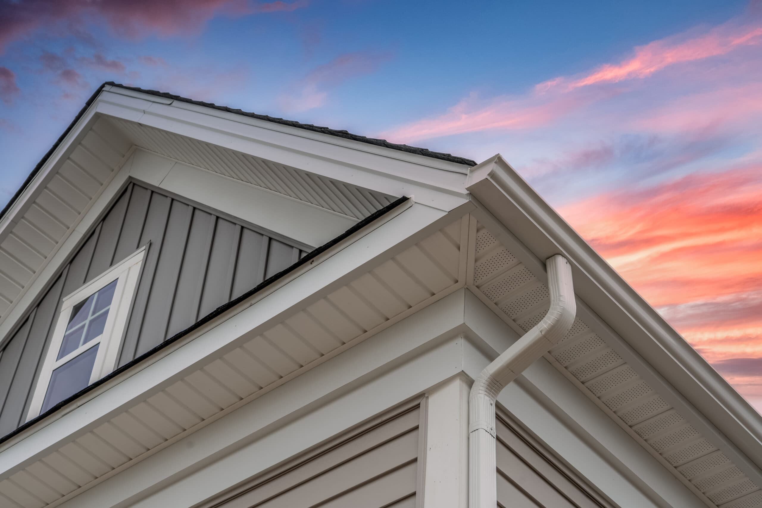 Gutter installation on North Carolina home