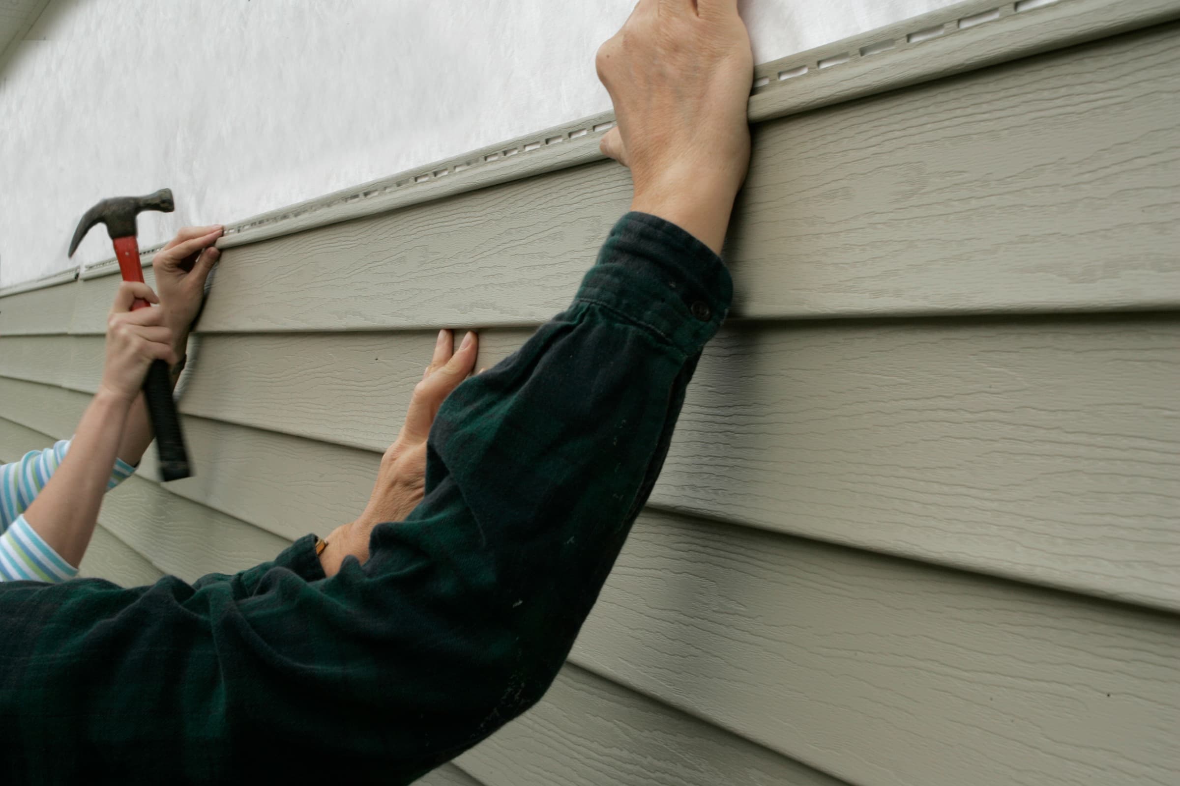 Siding replacement project in progress in North Carolina